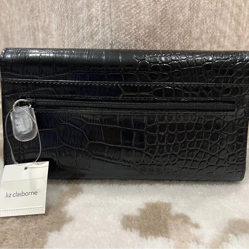 Liz Claiborne Faux Snakeskin Wallet- NWT